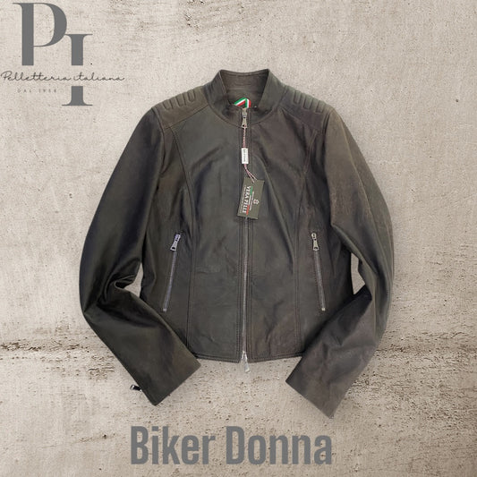 Biker Donna Vera Pelle